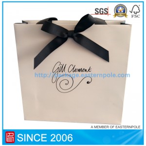 Elegant gift paper bag with custom design